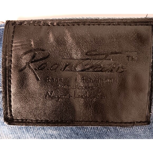 Vtg Y2K Shorts Jorts 36 Denim Acid Wash Loose Skater Grunge HipHop Distressed - Picture 10 of 12